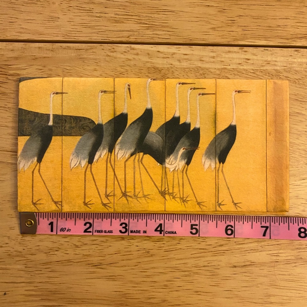 Cranes by Ogata Korin Rice Paper Wallet